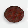 圆形编织纹杯垫° 紫光檀&酸枝8*8cm 商品缩略图2