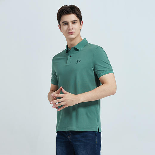 GOOD LUCK/德鲨弹力棉质多彩净色休闲舒适短袖T恤LY13138 商品图1