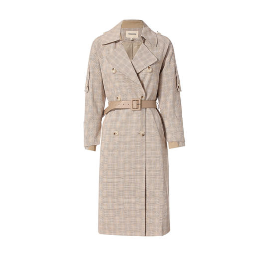 Famecoco范可儿气质风衣外套收腰高端中长款F195AA012 商品图6