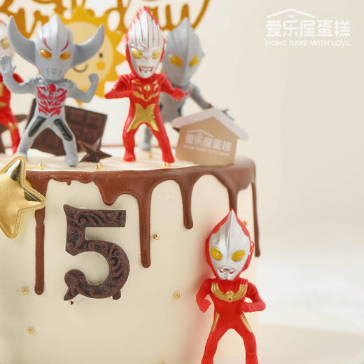 奥特曼战队主题蛋糕 商品图2