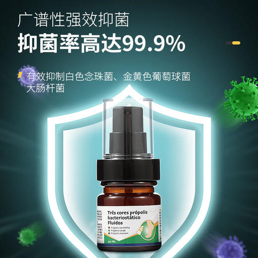 【买5送5】巴西三色蜂胶脚气喷雾止痒除臭清足清爽过春夏40ml/瓶 商品图2