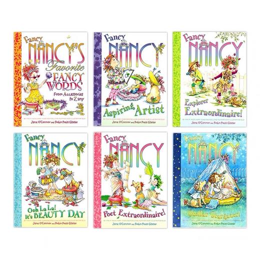 【5-10岁】漂亮的南希6册精装礼盒版Fancy Nancy Bountiful Box of Books  英文阅读、情商培养必备绘本 【全套原声音频】 商品图1