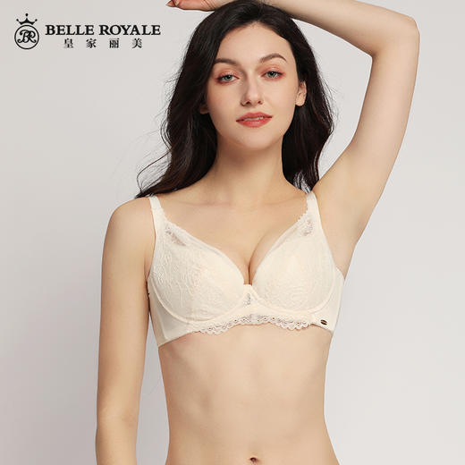【秒杀品不退不换】皇家丽美唯美浪漫蕾丝记忆钛圈薄款舒适无感文胸WJ908-1 商品图3