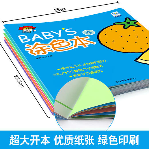 全套6本幼儿涂色书0-3岁BABY'S涂色本①儿童分步学画书一步一步简笔画简单图形画动物物品幼儿园学画大全教材课程宝宝绘画涂色入门 商品图1