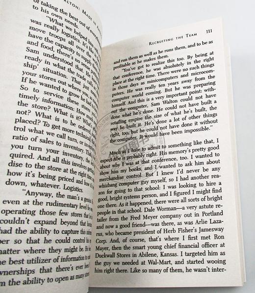 富甲美国沃尔玛创始人山姆沃尔顿自传 英文原版 Sam Walton Made in America 英文版人物传记 刘强东佐斯书单 正版进口英语书籍 商品图3