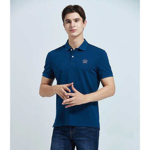 GOOD LUCK/德鲨弹力棉质多彩净色休闲舒适短袖T恤LY13138 商品图3