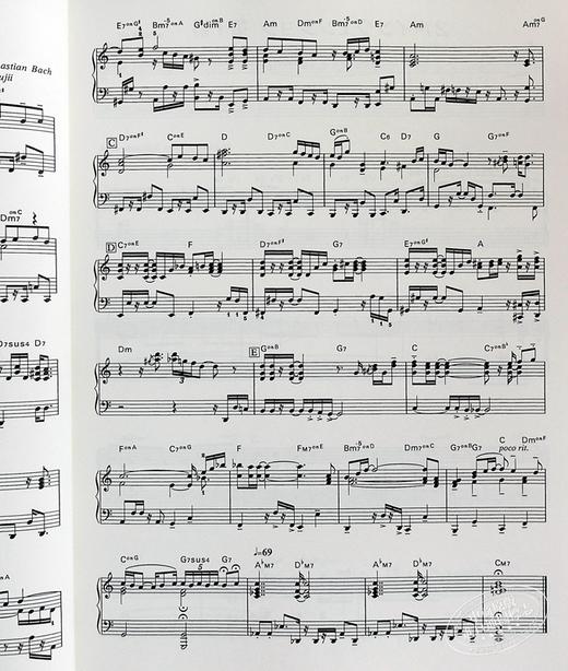 预售 【中商原版】钢琴谱 藤井英一爵士乐Bach in Jazz 日文原版 ピアノソロ 藤井英一のバッハ.イン·ジャズ 商品图4