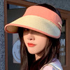 【时尚百搭 防晒靠它】沙滩草帽子女夏天空顶防晒帽男遮阳帽韩版百搭鸭舌帽透气太阳 帽子 商品缩略图7