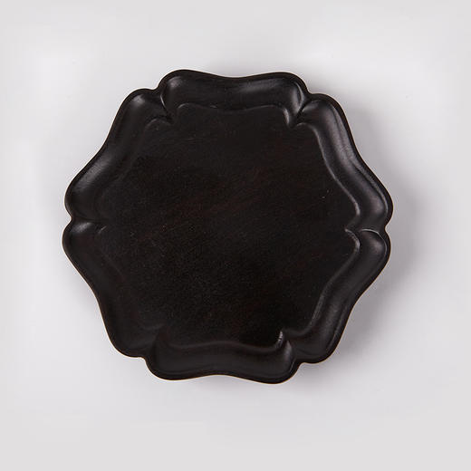 六角花边盘形杯垫° 酸枝&紫光檀8*8.5cm 商品图3