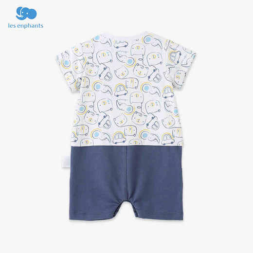 丽婴房-童衣类（夏）F2连身装中蓝\湖蓝 商品图1