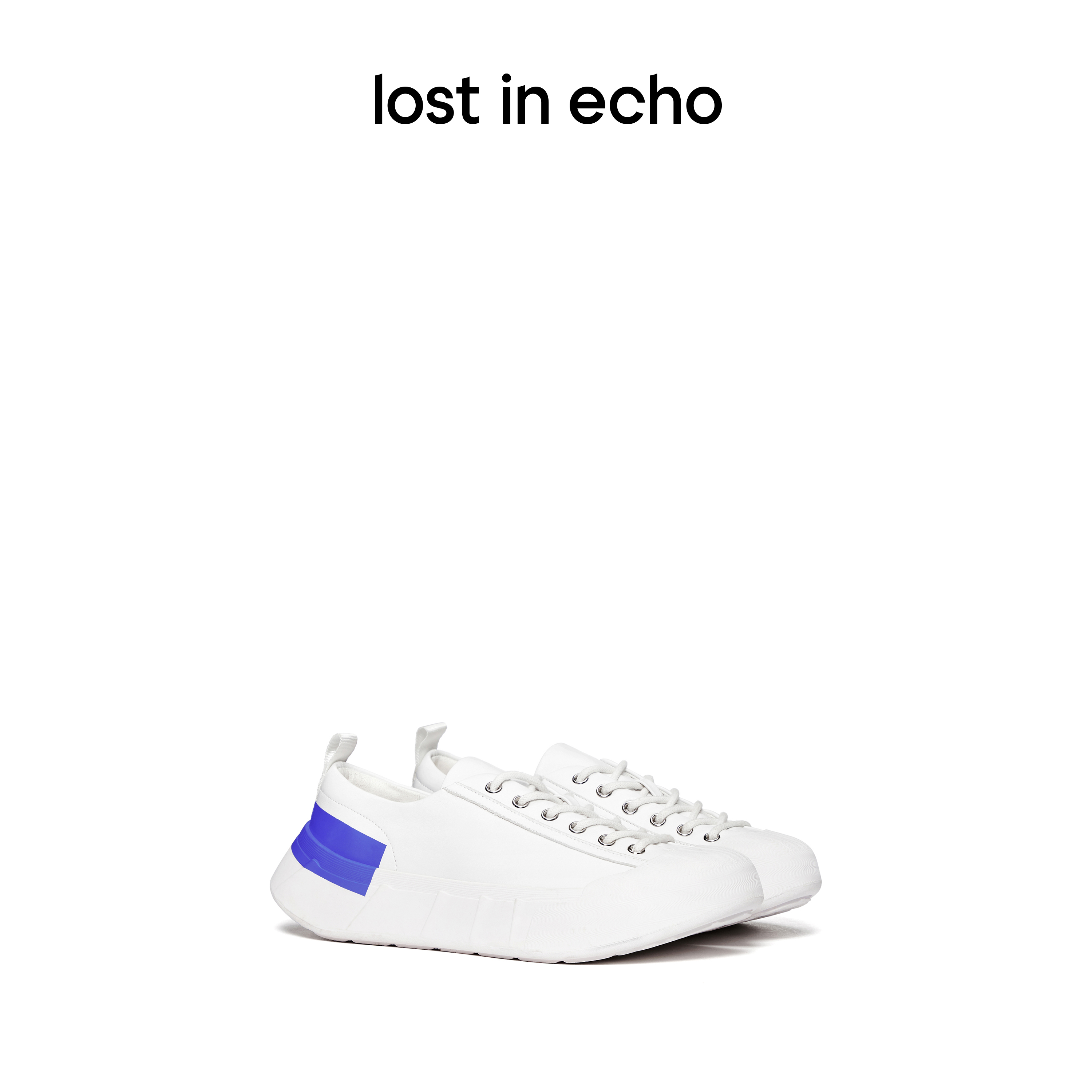 【下架】lost in echo 原创设计师品牌 不规则立体印刷休闲鞋小白鞋溶解鞋