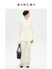 HIDEMI 【麦子同款】极简设计感花苞堆堆袖衬衫垂顺亲肤缎感衬衫套装  衬衫/长裤  乳白色/饼干色 商品缩略图10