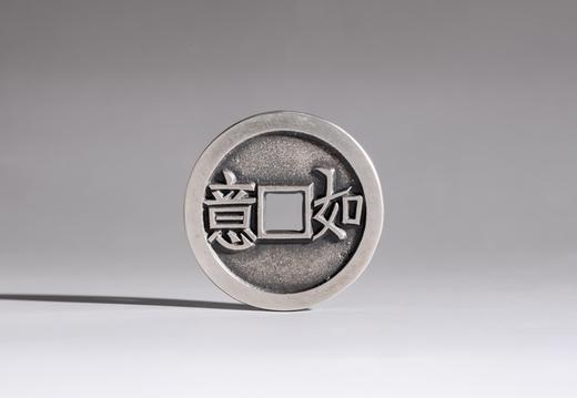 矩德泉坊 纯银手作 颐丰履泰背如意 吉祥钱430 商品图1