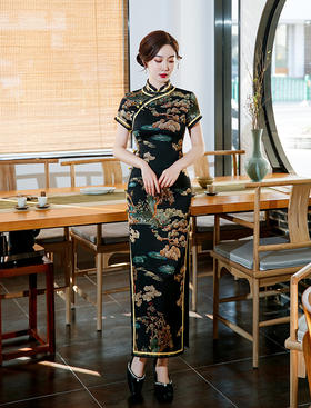 ZAYS-595春季改良气质时尚中国风盘扣旗袍日常复古唐装旗袍