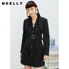 NEELLY纳俪西装连衣裙女中长款单排扣收腰A字裙气质通勤A字裙个性N22031Y01138 商品缩略图0