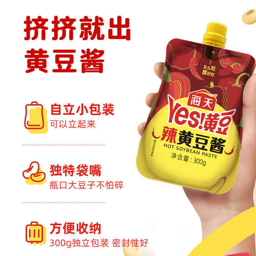 【自营】海天辣黄豆酱300g*2袋 商品图1