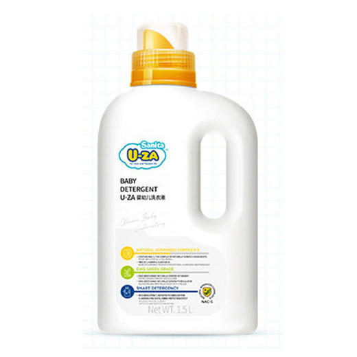 韩国SanitaU-ZA婴儿洗衣液1.5L 商品图0