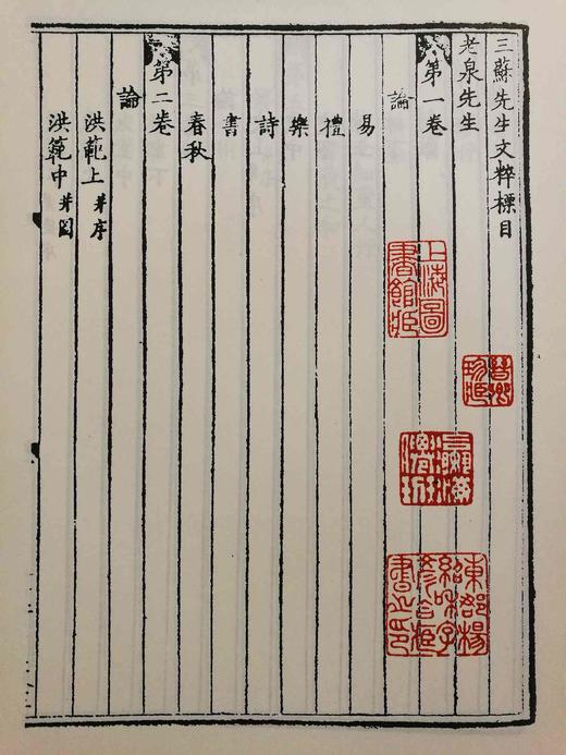 《宋婺州本三苏先生文粹》（上下），（宋）苏洵、苏轼、苏辙著，16开精装影印，上海古籍出版社出版，定价398，售价199元，品相9成。

宋刻古本有极高文献价值和收藏价值，在海内外向有“一叶一金”之说。 商品图1