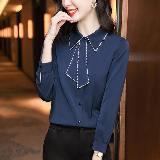 2022春装新款别致设计感小众轻熟长袖衬衣  TR-LXH89028 商品图2