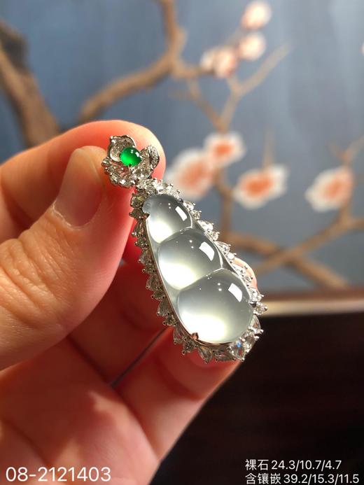 08-2121403，玻璃福豆吊坠，45999 商品图1