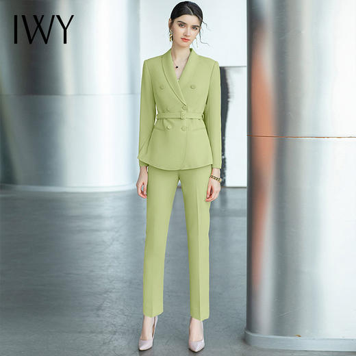 IWY/高端职业套装女春秋高级感正装西服干练气质面试西装工作服职业装CP1490 商品图4