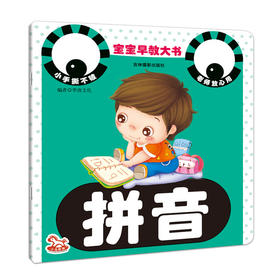 0-3-6岁幼儿宝宝早教大书 拼音 看图学拼音启蒙大书 学前拼音教材 撕不破拼音书儿童学前幼小衔接