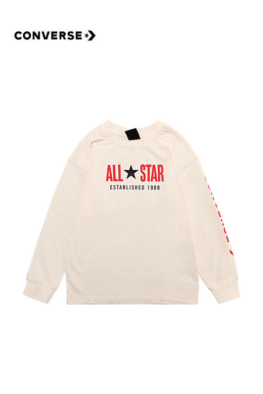 Converse/匡威童装春男童打底衫休闲纯棉百搭长袖T恤CV2212143 商品图1