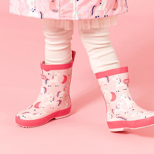 HAS新款韩国儿童雨靴四季可用防滑耐磨时尚可爱男女童 商品图2