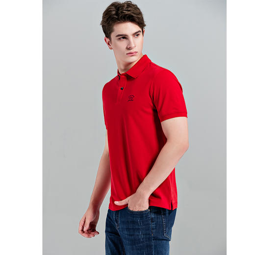 GOOD LUCK/德鲨弹力棉质多彩净色休闲舒适短袖T恤LY13138 商品图11