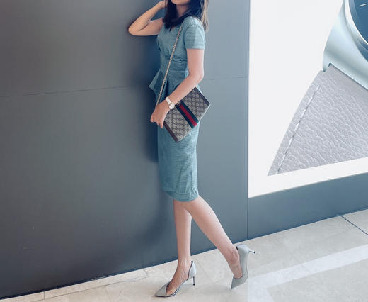 孤品 J9283564 “琉璃”连衣裙 重工金丝线面料 精致 贵气颈袖添香不退可换 商品图13