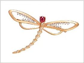 【2F】迪韵18k金钻石项坠（不含链）