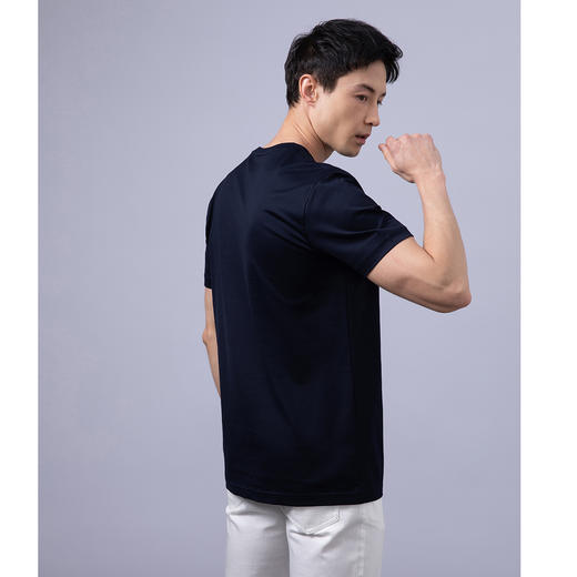 GOOD LUCK/德鲨棉质微弹烫钻印花时尚圆领短袖T恤LY13558 商品图3