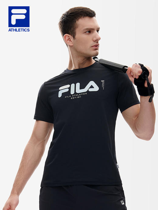FILA斐乐男士短袖T恤2022年夏季新款健身运动简约上衣A11M221109F 商品图1