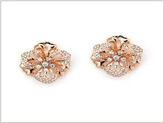 【2F】迪韵18k金钻石耳钉 商品图0