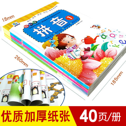 学前拼音aoe教材练习册汉语声母韵母识字卡片小学幼儿园学前班大班升一年级字母表幼小衔接全套启蒙早教整合基础训练儿童用的书籍 商品图2