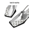 lost in echo2022年夏季新款凉鞋女编织方头可调节凉鞋棋盘格凉拖 商品缩略图2