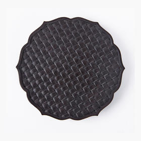 圆形编织纹杯垫° 紫光檀&酸枝8*8cm