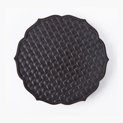 圆形编织纹杯垫° 紫光檀&酸枝8*8cm 商品图0