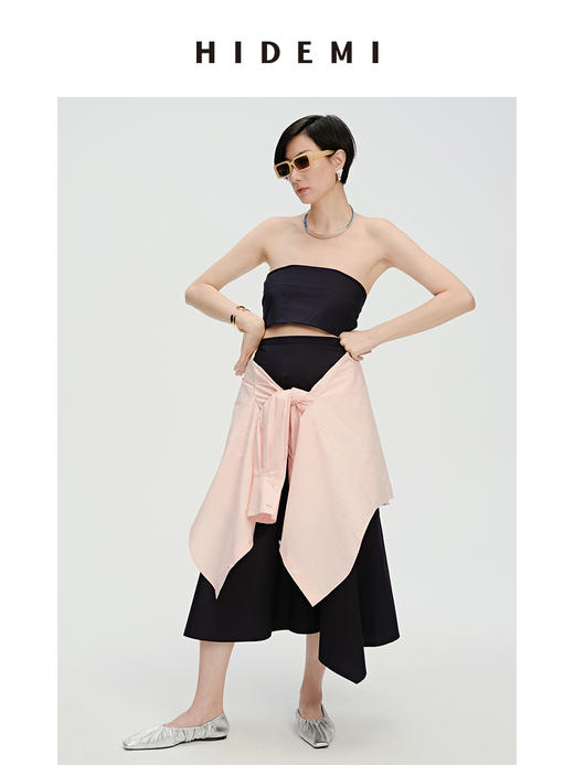 HIDEMI 樱花粉简约廓形休闲宽松经典款衬衫 商品图10