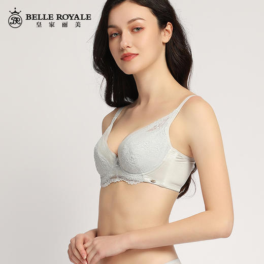 【秒杀品不退不换】皇家丽美唯美浪漫蕾丝记忆钛圈薄款舒适无感文胸WJ908-1 商品图1
