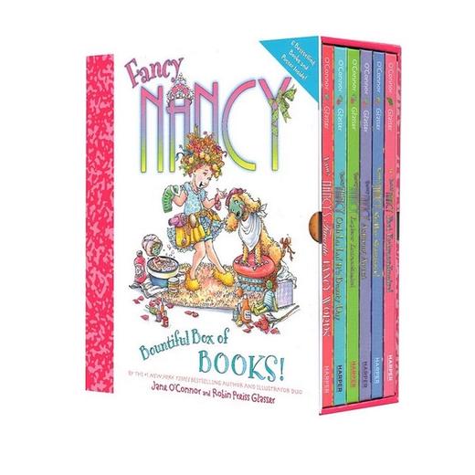 【5-10岁】漂亮的南希6册精装礼盒版Fancy Nancy Bountiful Box of Books  英文阅读、情商培养必备绘本 【全套原声音频】 商品图0