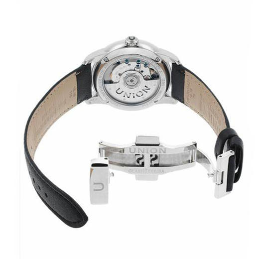 宇联（UNION GLASHÜTTE）德国手表 赛丽丝系列 女士黑色小秒针自动机械腕表D013.228.16.121.00 商品图5