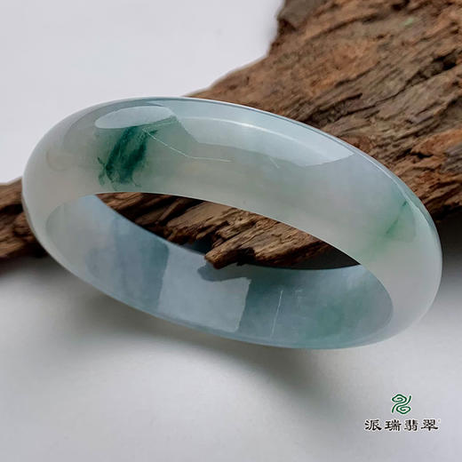 派瑞翡翠 翡翠手镯 糯种 绿色 商品图2
