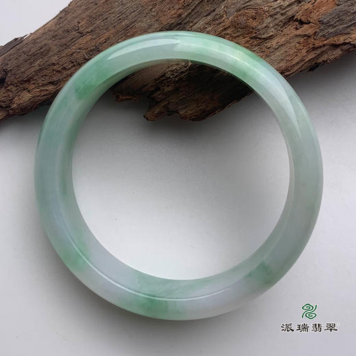 派瑞翡翠 翡翠手镯 糯种 绿色 商品图1