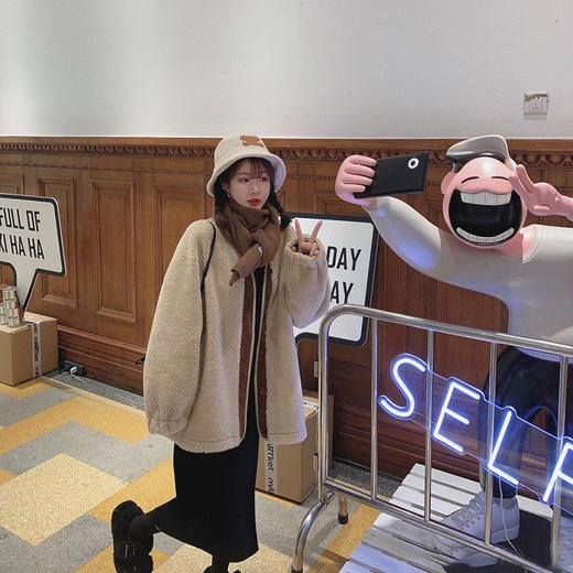 金蘑菇菇【巧克力色XS半裙】保暖有厚度的梦中情裙！承包冬日轻优雅甜 商品图4