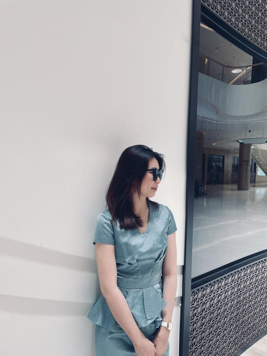 孤品 J9283564 “琉璃”连衣裙 重工金丝线面料 精致 贵气颈袖添香不退可换 商品图8