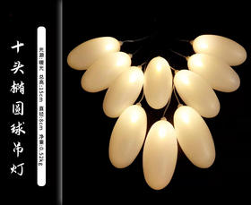 10头椭圆球吊灯（运费自理）
