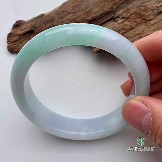派瑞翡翠 翡翠手镯 糯种 绿色 商品图2
