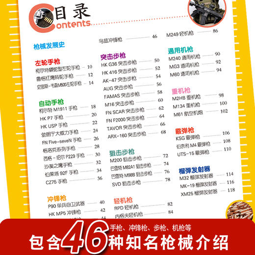 枪械大百科注音关于和平精英枪的书籍大全儿童枪书分解小学生军事枪械鉴赏科普绘本枪迷小百科读物幼儿3-6-8-9-10-12岁书籍dk全书 商品图1