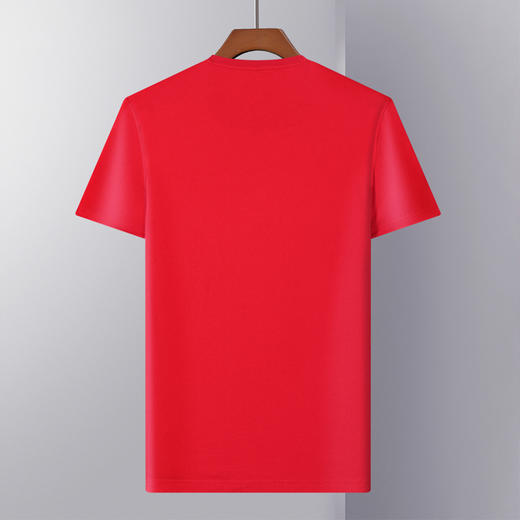 【纯棉透气】罗蒙男士t恤夏季新款时尚印花简约通勤休闲百搭短袖t恤 商品图7